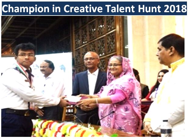 Champion in Creative Talent Hunt 2018